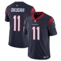 Houston Texans #11 Jeff Okudah Navy Vapor Untouchable Stitched Jersey