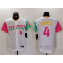 San Diego Padres #4 Luis Arraez White City Connect Flex Base Stitched Jersey
