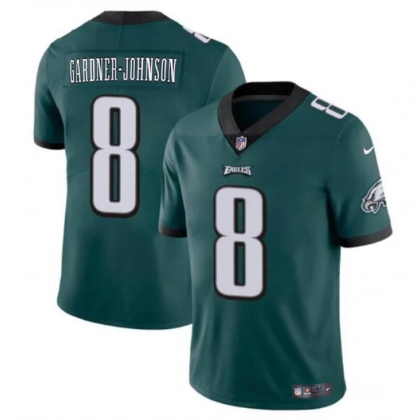 Philadelphia Eagles #8 Chauncey Gardner-Johnson Green Vapor Untouchable Limited Stitched Jersey