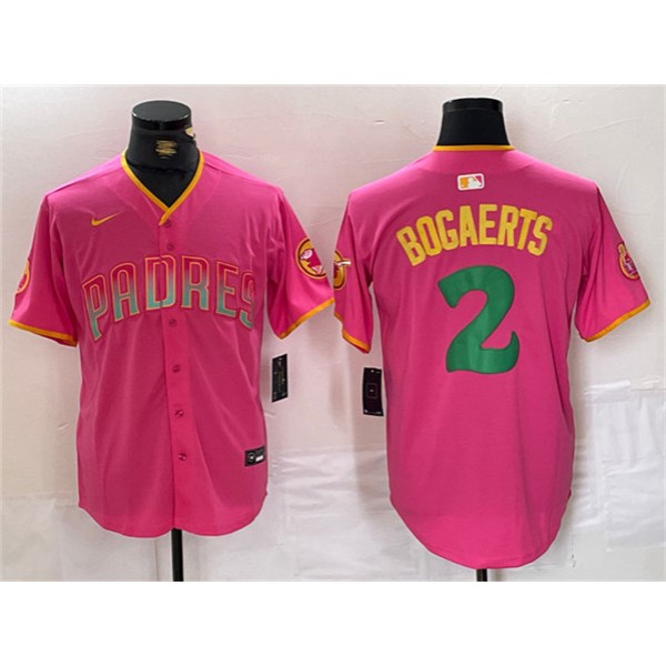 San Diego Padres #2 Xander Bogaerts Pink Cool Base Stitched Jersey