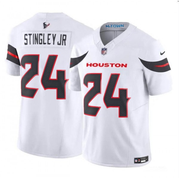 Houston Texans #24 Derek Stingley Jr. White 2024 Vapor F.U.S.E. Limited Stitched Jersey