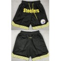 Pittsburgh Steelers Black Shorts (Run Small)
