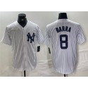 New York Yankees #8 Yogi Berra White Cool Base Stitched Jersey