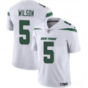 New York Jets #5 Garrett Wilson White Vapor Untouchable Limited Stitched Jersey