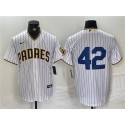 San Diego Padres #42 Jackie Robinson White Cool Base Stitched Jersey