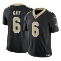 New Orleans Saints #6 Willie Gay Black 2023 F.U.S.E. Vapor Limited Stitched Jersey