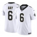 New Orleans Saints #6 Willie Gay White 2023 F.U.S.E. Vapor Limited Stitched Jersey
