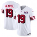 San Francisco 49ers #19 Deebo Samuel White 2023 F.U.S.E. NFC West Champions Patch Alternate Stitched Jersey