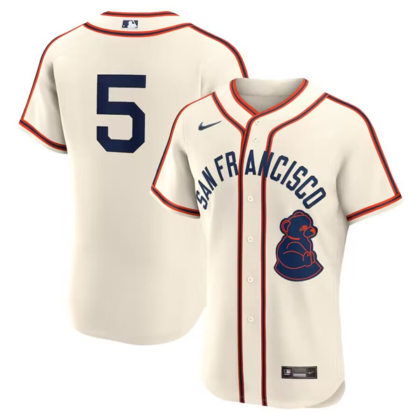 San Francisco Giants #5 Mike Yastrzemski Cream 2024 Rickwood Classic Stitched Jersey
