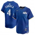 Minnesota Twins #4 Carlos Correa Royal 2024 City Connect Limited Stitched Jersey