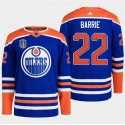 Edmonton Oilers #22 Tyson Barrie Royal 2024 Stanley Cup Final Patch Stitched Jersey