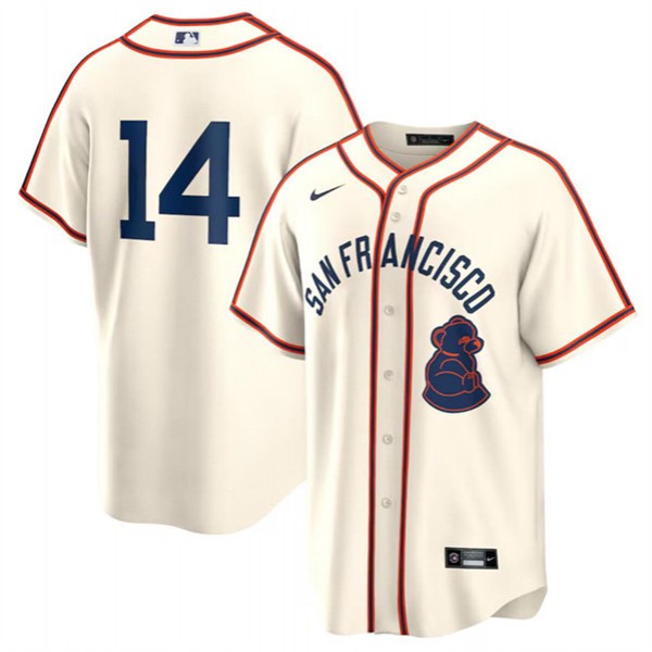 San Francisco Giants #14 Patrick Bailey Cream 2024 Rickwood Classic Stitched Jersey