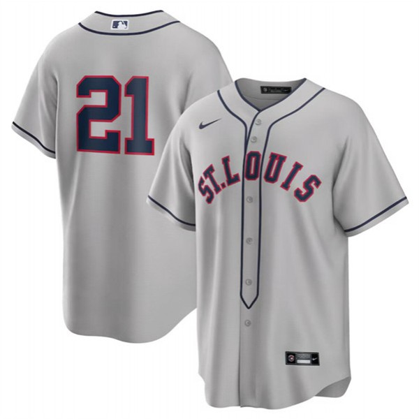 St. Louis Cardinals #21 Lars Nootbaar Gray 2024 Rickwood Classic Stitched Jersey