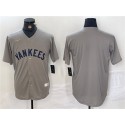 New York Yankees Blank Gray Cool Base Stitched Jersey