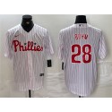 Philadelphia Phillies #28 Alec Bohm White Cool Base Stitched Jersey