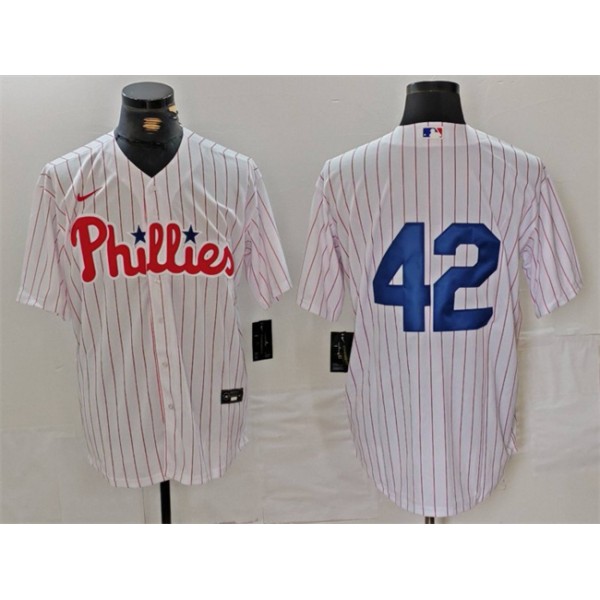 Philadelphia Phillies #42 Jackie Robinson White Cool Base Stitched Jersey