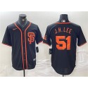 San Francisco Giants #51 Jung Hoo Lee Black Stitched Jersey