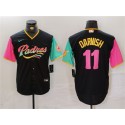 San Diego Padres #11 Yu Darvish Black City Connect Cool Base Stitched Jersey