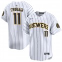 Milwaukee Brewers #11 Jackson Chourio White 2024 Alternate Limited Stitched Jersey