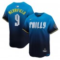 Philadelphia Phillies #9 Whit Merrifield Blue 2024 City Connect Limited Stitched Jersey