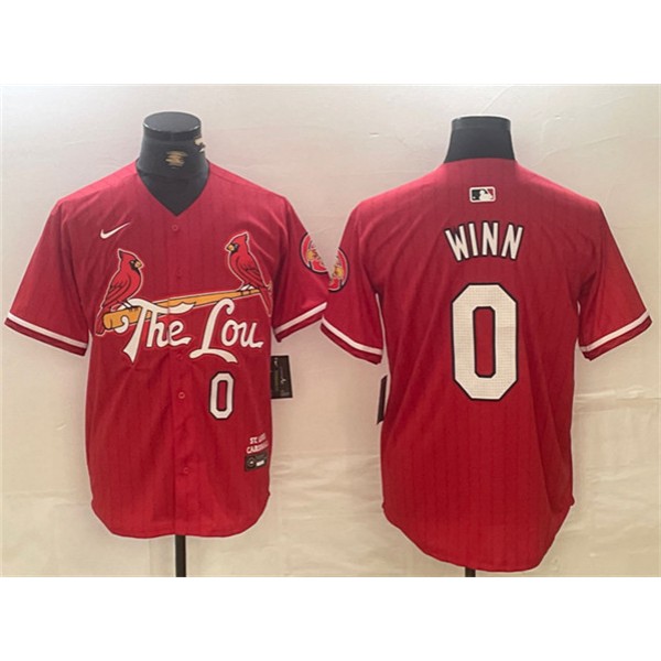 St. Louis Cardinals #0 Masyn Winn Red 2024 City Connect Limited Stitched Jersey