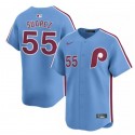 Philadelphia Phillies #55 Ranger Suárez Light Blue Alternate Limited Stitched Jersey