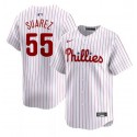 Philadelphia Phillies #55 Ranger Suárez White Home Limited Stitched Jersey