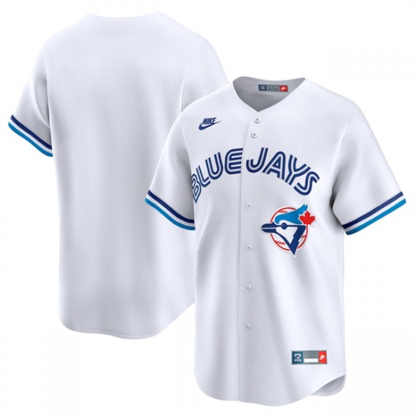 Toronto Blue Jays Blank White Cooperstown Collection Limited Stitched Jersey