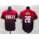 Philadelphia Phillies #28 Alec Bohm Red 2024 City Connect Limited Stitched Jersey