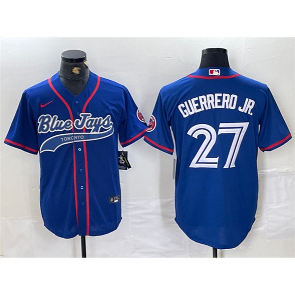 Toronto Blue Jays #27 Vladimir Guerrero Jr. Royal Cool Base Stitched Jersey