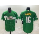 Philadelphia Phillies #16 Brandon Marsh Green 2024 City Connect Stitched Jersey