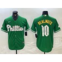 Philadelphia Phillies #10 J.T. Realmuto Green 2024 City Connect Stitched Jersey
