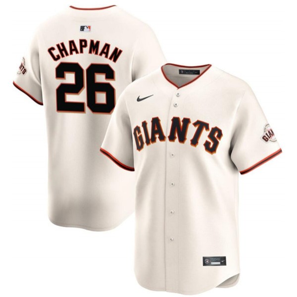 San Francisco Giants #26 Matt Chapman Cream 2024 Home Limited Stitched Jersey