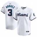 Miami Marlins #3 Luis Arraez White 2024 Home Limited Stitched Jersey