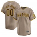 San Diego Padres Custom Tan 2024 Alternate Limited Stitched Jersey