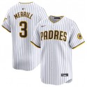 San Diego Padres #3 Jackson Merrill White 2024 Home Limited Stitched Jersey
