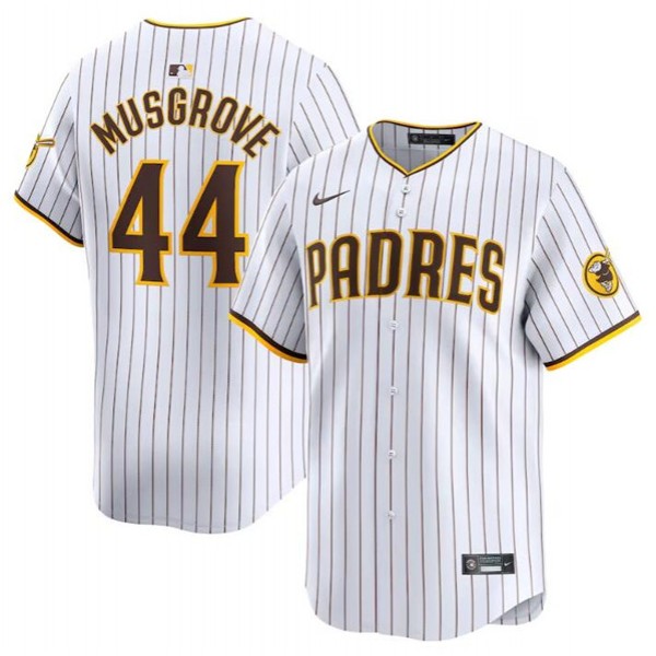 San Diego Padres #44 Joe Musgrove White 2024 Home Limited Stitched Jersey