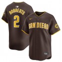 San Diego Padres #2 Xander Bogaerts Brown 2024 Home Limited Stitched Jersey