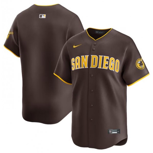 San Diego Padres Blank Brown 2024 Away Limited Stitched Jersey