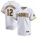 San Diego Padres #12 Luis Campusano White 2024 Home Limited Stitched Jersey