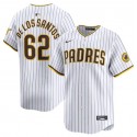 San Diego Padres #62 Enyel De Los Santos White 2024 Home Limited Stitched Jersey