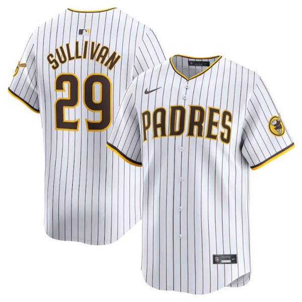 San Diego Padres #29 Brett Sullivan White 2024 Home Limited Stitched Jersey