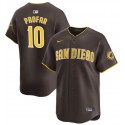 San Diego Padres #10 Jurickson Profar Brown 2024 Away Limited Stitched Jersey