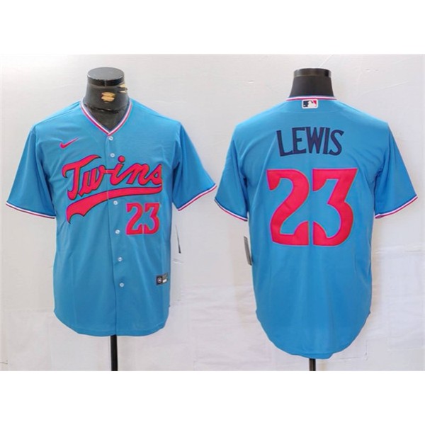 Minnesota Twins #23 Royce Lewis Blue Cool Base Stitched Jersey