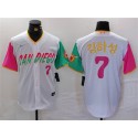 San Diego Padres #7 김하성 White City Connect Cool Base Stitched Jersey