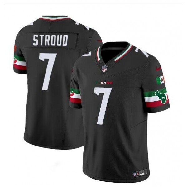 Houston Texans #7 C.J. Stroud Black Mexico F.U.S.E. Vapor Limited Stitched Jersey