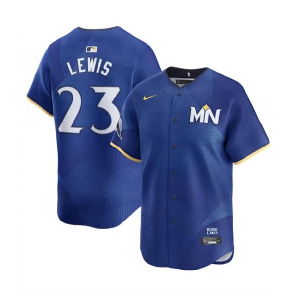 Minnesota Twins #23 Royce Lewis Royal 2024 City Connect Limited Stitched Jersey