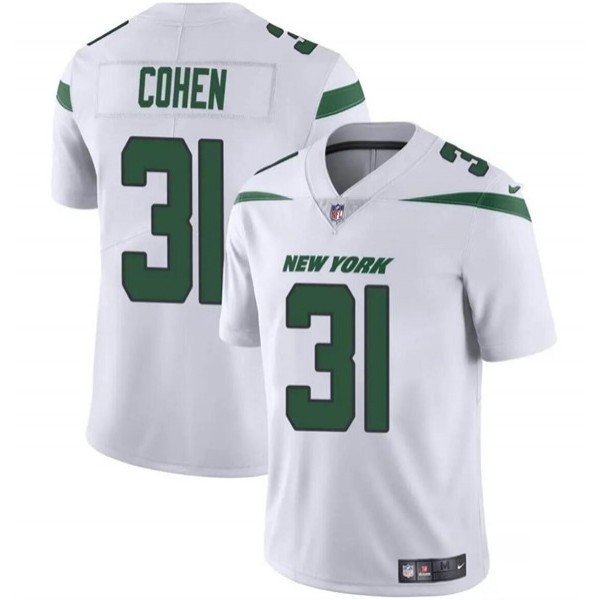 New York Jets #31 Tarik Cohen White Vapor Untouchable Limited Stitched Jersey