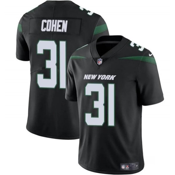 New York Jets #31 Tarik Cohen Black Vapor Untouchable Limited Stitched Jersey