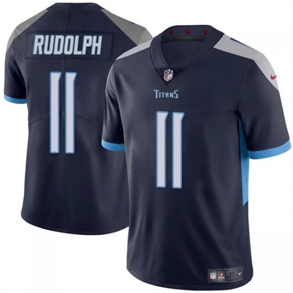 Tennessee Titans #11 Mason Rudolph Navy Vapor Limited Stitched Jersey